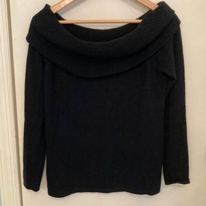 NWT Cashmere LG off shoulder sweater